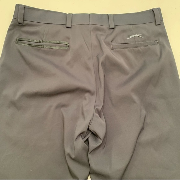 Slazenger Golf Pants Men Black Solid Straight Leg Stretch Polyester 32x32 C Pics - Picture 5 of 9